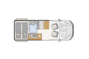 Dethleffs Globetrail Performance 600 DR (VW) piantina