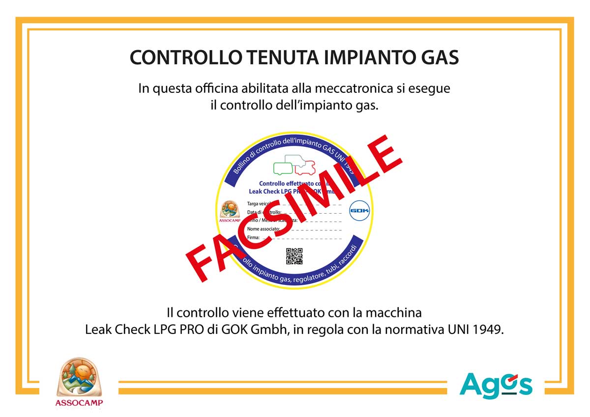 Cartello officina meccatronica Assocamp