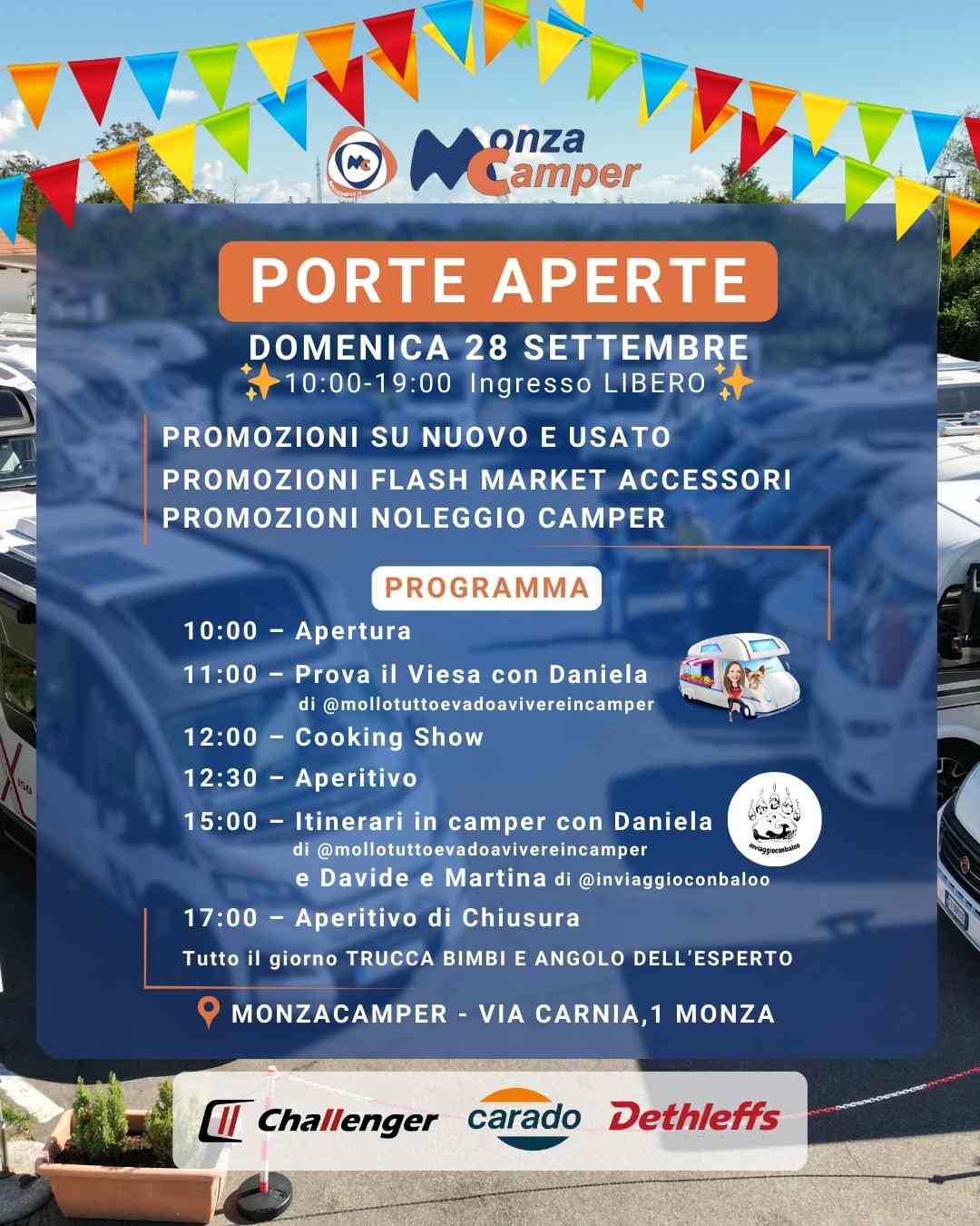 Porte Aperte Settembre 2025 Monzacamper