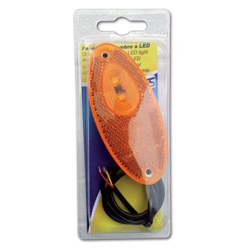 Luce ingombro ovale arancio led blister