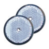 Catadiottro  60 bianco con foro  blister