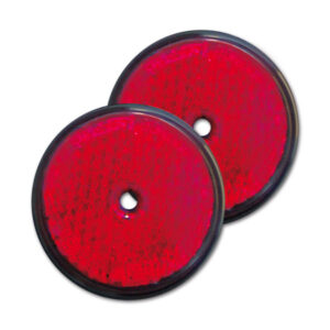 Catadiottro  60 rosso con foro  blister