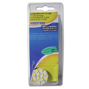 Lampadina G4 12 LED  bianca calda  blister