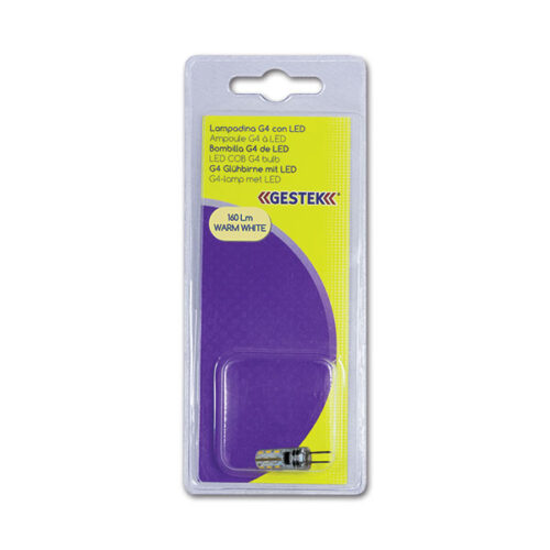 Lampadina G4 2 LED   luce bianca calda  blister