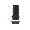 Kit raccordo dritto F 12  D  13 mm  blister