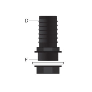 Kit raccordo dritto F 12  D  13 mm  blister