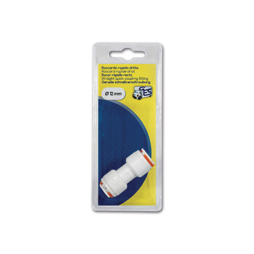 Raccordo rapido dritto   12 mm  blister