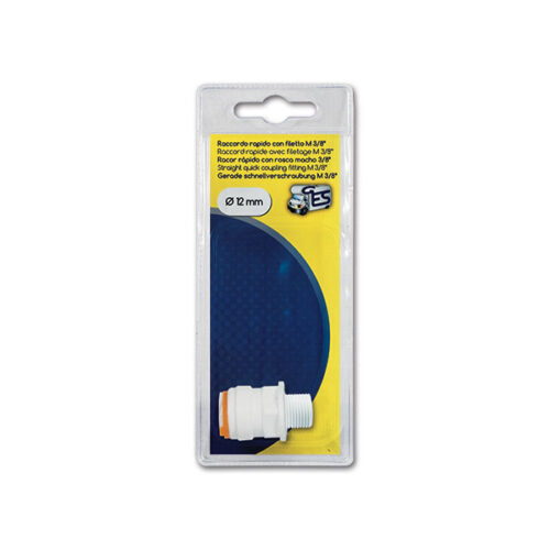 Raccordo rapido dritto  M 38   12 mm  blister