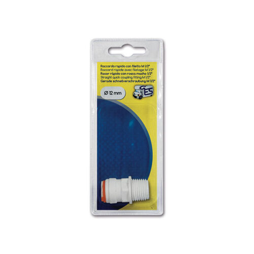 Raccordo rapido dritto  M 12   12 mm  blister