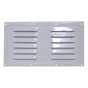 Griglia di ventilazione in alluminio laccato bianco 230 x 130 mm