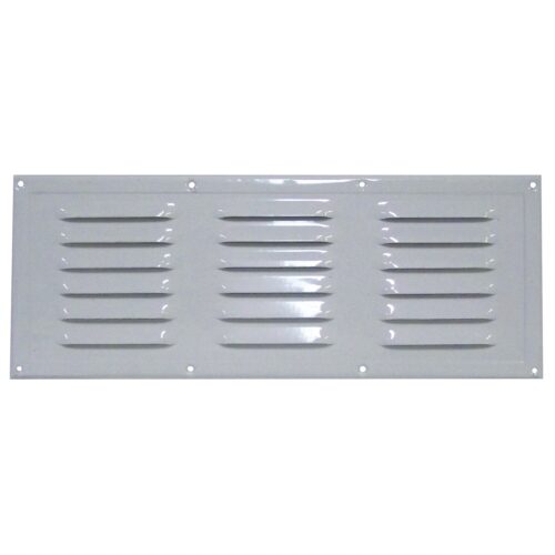 Griglia di ventilazione in alluminio laccato bianco 330 x 130 mm