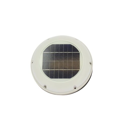Estrattore solare a ventilazione in plastica bianca