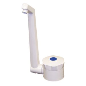 Rubinetto in ABS bianco - Pieghevole. Con contatore da 12 V.