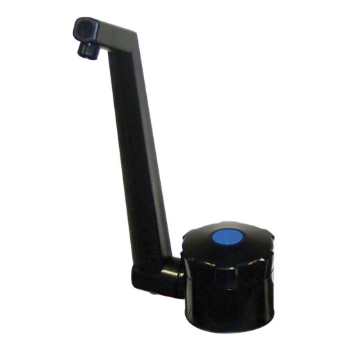 Rubinetto in ABS nero - Pieghevole. Con contattore da 12 V.