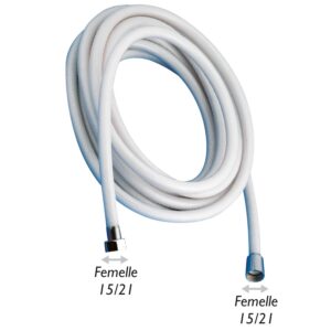Flessibile doccia raccordo filettato doppio femmina 15/21.