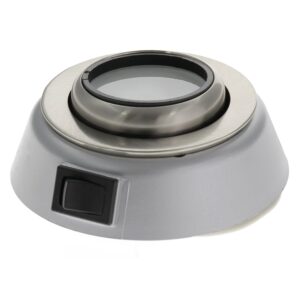 Faretto orientabile a plafone con LED grigio opaco