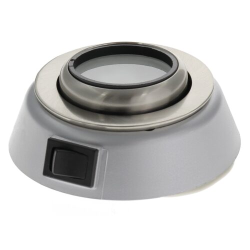 Faretto orientabile a plafone con LED grigio opaco