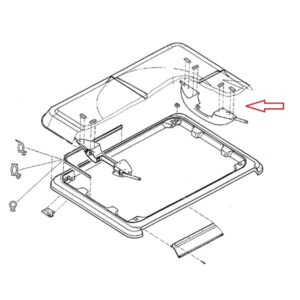 Cupola ricambio Heki 1 • maniglie