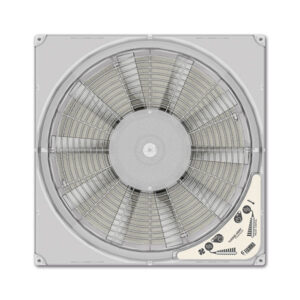 Installazione del Kit Turbo-Vent F Premium su un oblò da tetto, migliorando la ventilazione interna di un caravan.