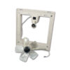 Kit Turbo Vent 28 F di FIAMMA S.P.A. installato su oblò camper per ventilazione