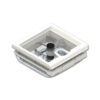Dettaglio motore e pale del Kit Turbo Vent 28 F per una ventilazione efficiente del veicolo