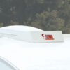 AER201_2 Dettaglio dello Spoiler 40 FIAMMA S.P.A. in colore bianco, design aerodinamico