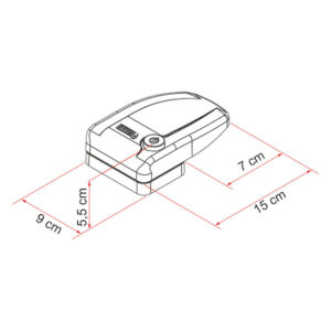 Immagine ravvicinata del Safe Door 3 grigio, evidenziando la qualità dei materiali e la finitura resistente del sistema di chiusura FIAMMA.