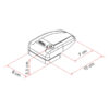 Immagine ravvicinata del meccanismo di chiusura del Safe Door 3 one key system standard, evidenziando il cilindro e la finitura nera resistente.