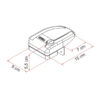 ANF1031G_2 Dettaglio ravvicinato della serratura Safe Door Frame Grigio di FIAMMA, evidenziando la qualità dei materiali e la finitura.
