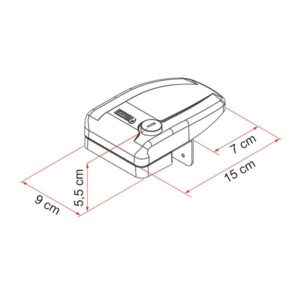 ANF1032N_2 Immagine del Safe Door 3 one key system frame Fiamma nero, mostrando il meccanismo di chiusura e la finitura del prodotto.