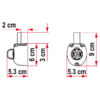 Accessorio Safe Door Guardian FIAMMA montato su veicolo ricreazionale in sosta.