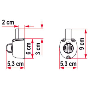 Accessorio Safe Door Guardian FIAMMA montato su veicolo ricreazionale in sosta.