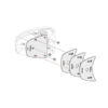 ANF1091G_2 Primo piano del kit distanziale Fiamma per serrature Safe Door installato su una parete di camper, evidenziando la sua funzione di adattamento.
