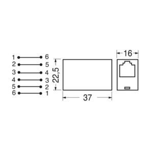 Adattatore telefonico incrociato