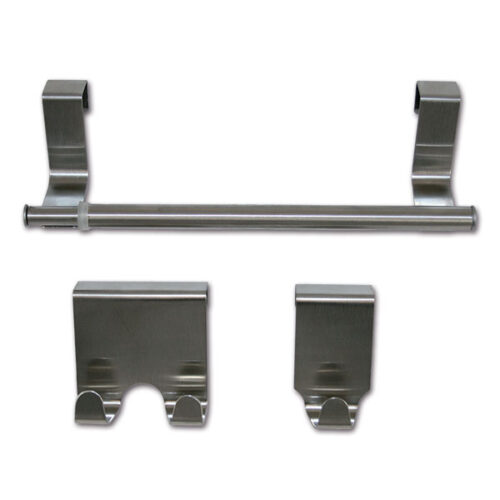 Kit 3 appendini acciaio per porte/ante