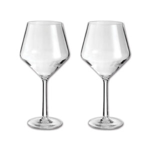 BCC104_1 Set 2 bicchieri da vino rosso Tritan BRUNNER S.R.L. per camper e caravan, resistenti e leggeri.