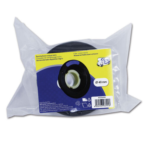 Bocchettone acqua • Ø 40 • nero • sacchetto