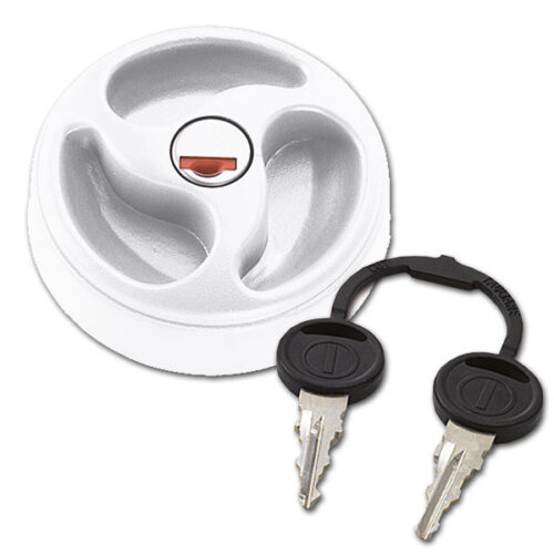 Tappo 3 razze Zadi con cilindretto • bianco