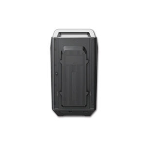 Immagine della Batteria Ecoflow Wave 3 posizionata accanto a un camper, suggerendo l'uso in contesti outdoor.