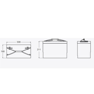 Batteria Li-Ion Exide • 50 A