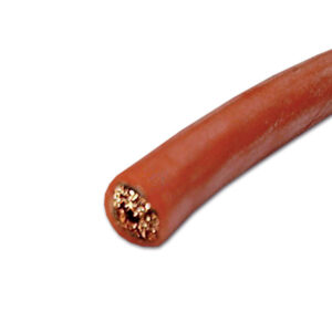 Dettaglio della sezione del cavo da 350 mm, ideale per connessioni robuste in caravan.