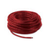 CAV650R_1 Dettaglio della matassa cavo rosso Ø 50 mm² L 25 m avvolta, pronta per l'installazione in impianti elettrici per camper.
