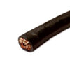 CAV671R_2 Immagine ravvicinata della sezione del cavo nero da 70 mm², evidenziando la consistenza e la flessibilità del materiale isolante.