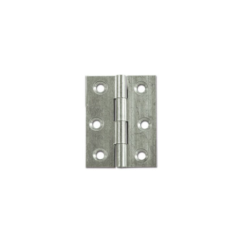 CER31105_1 Cerniera piana cromata 40 x 35 per mobili interni di camper e caravan, vista frontale