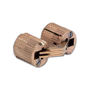 CER36303C_2 Dettaglio delle cerniere invisibili per mobili, diametro 14 mm, ideali per veicoli ricreazionali.