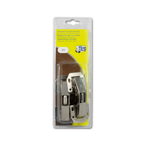 CERCMC_1 Dettaglio della cerniera con molla, blister da 2 pezzi, per mobili da camper e caravan.