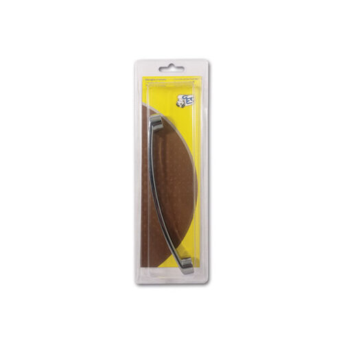 CHR070C_1 Maniglione cromato 178 mm per camper e caravan, vista frontale con finitura lucida.