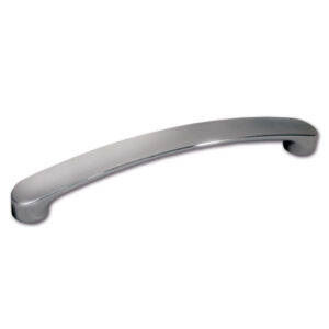 CHR070C_2 Dettaglio del Maniglione cromato, lunghezza 178 mm, ideale per l'accesso sicuro a veicoli ricreazionali.