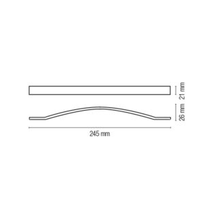 Immagine ravvicinata del punto di fissaggio del maniglione cromato, evidenziando la qualità costruttiva del prodotto.