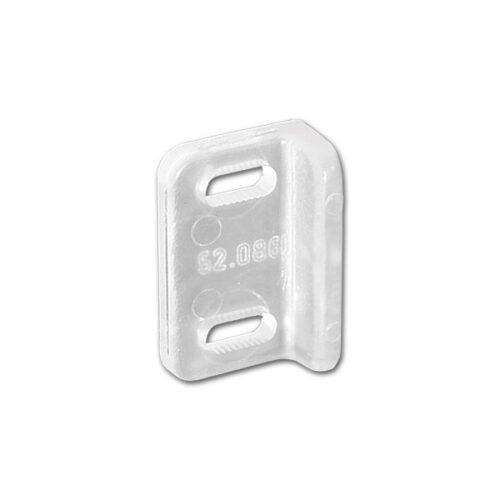 CONTROPIASTRA IN PLASTICA TRASPARENTE montata su parete interna di un camper, mostrando la sua discrezione.